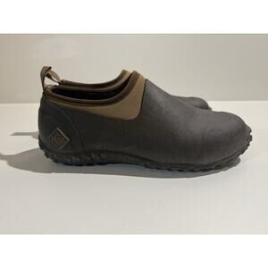 Muck Boots Men’s Size 8 Low Top Waterproof Boots Shoes Brown Tan